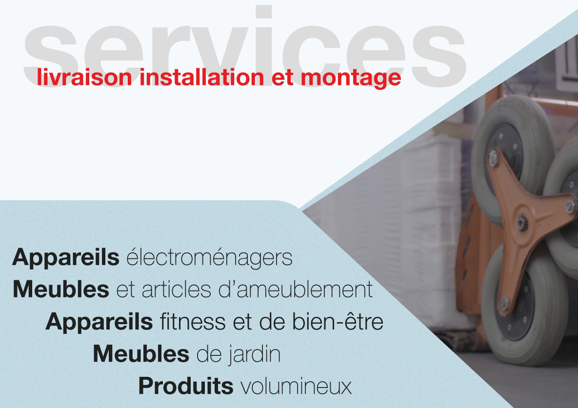 services - livraison, installation, montage